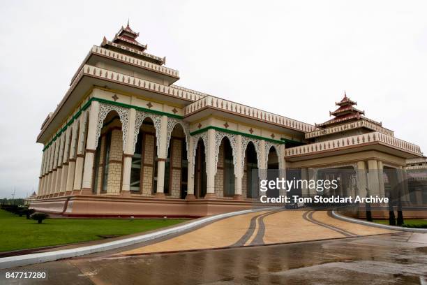 Exterior view of the Parliament building, Naypyidaw , Myanmar, July 29, 2015.