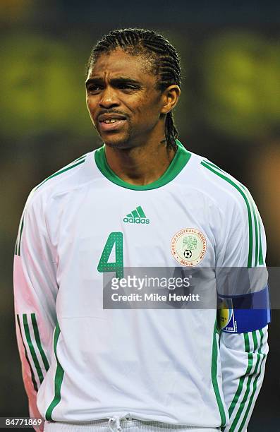 Nwankwo Kanu of Nigeria prior to the International friendly match between Nigeria and Jamaica at the Den on Feruary 11, 2009 in London, England.