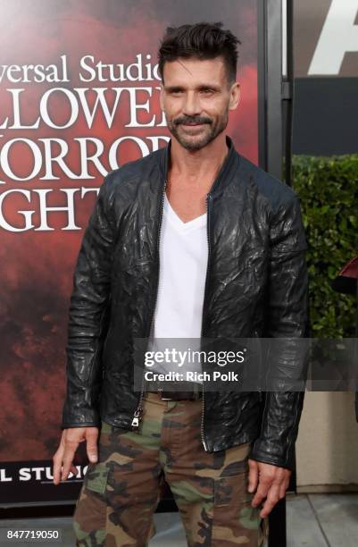 Frank Grillo attends Halloween Horror Nights Opening Night Red Carpet at Universal Studios Hollywood on September 15, 2017 in Universal City,...