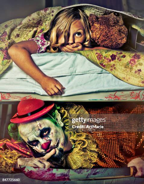 evil clown - killer clown stock pictures, royalty-free photos & images