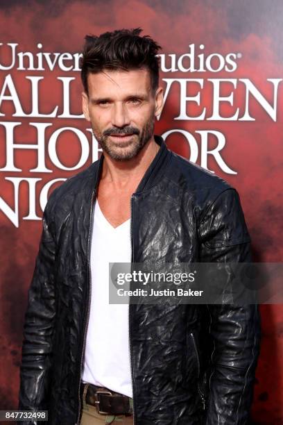Frank Grillo attends the Universal Studios Halloween Horror Nights Opening Night at Universal Studios Hollywood on September 15, 2017 in Universal...