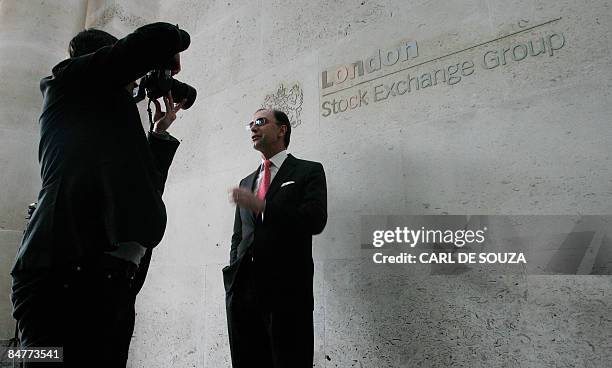 New chief executive of the London Stock Exchange Xavier Rolet poses for the media during a photocall outside the London Stock Exchange, in London on...