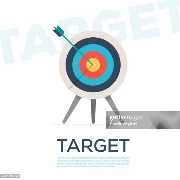 soll-konzept - dartpfeil stock-grafiken, -clipart, -cartoons und -symbole