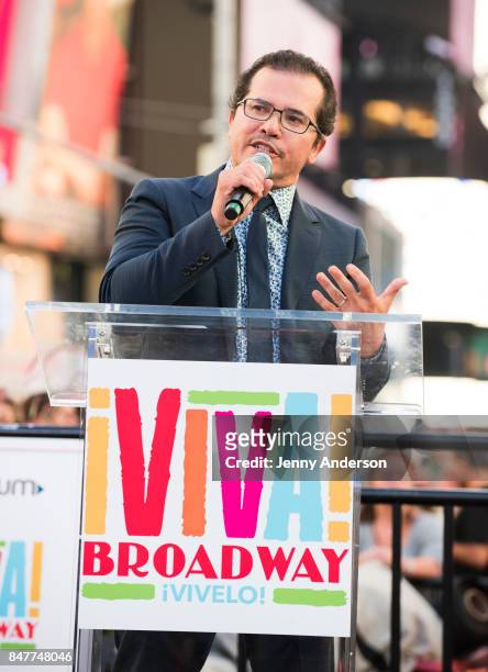 John Leguizamo attends Viva Broadway to kick off Hispanic Heritage Month at Duffy Square in Times Square on September 15, 2017 in New York City.