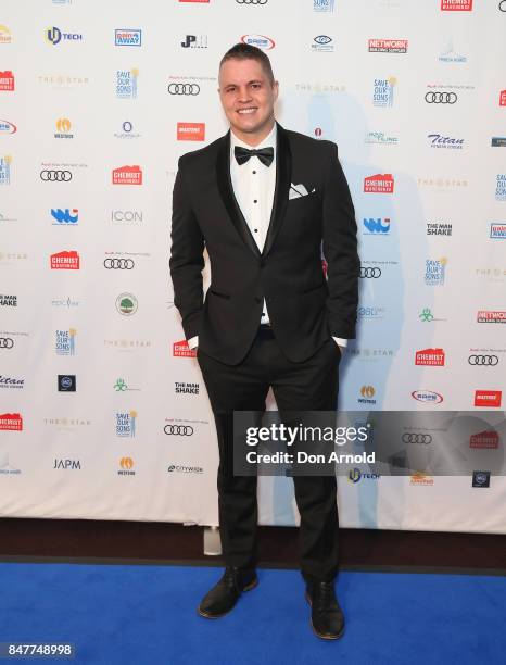 Johnny Ruffo attends the Save Our Sons Gala at The Star on September 16, 2017 in Sydney, Australia.