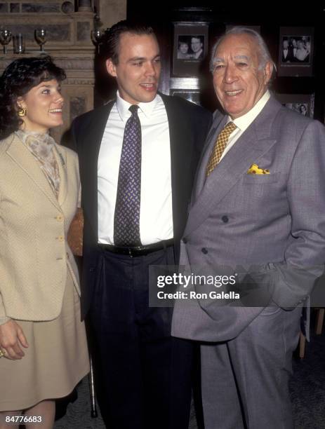 Actor Anthony Quinn and wife Kathy Benvin and his son Danny Quinn attend Anthony Quinn Hosts Party in Honor of His Book "One Man Tango" on September...