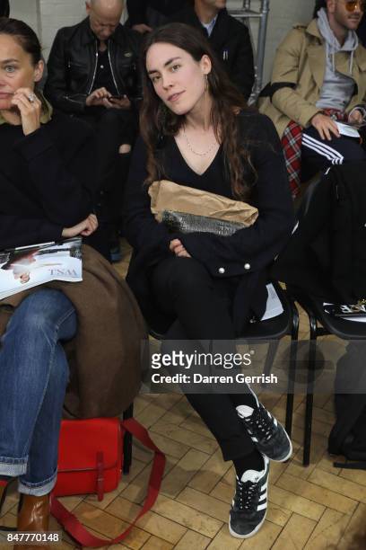 Tallulah Harlech attends the JW Anderson show during London Fashion Week September 2017 on September 16, 2017 in London, England.
