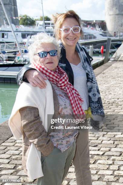 Director Josee Dayan and Actress Corinne Masiero attend 'Capitaine Marleau" Photocall during the 19th Festival of TV Fiction at La Rochelle on...