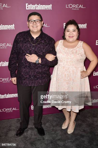 Rico Rodriguez and Raini Rodriguez attend the 2017 Entertainment Weekly Pre-Emmy Party - Arrivals at Sunset Tower on September 15, 2017 in West...