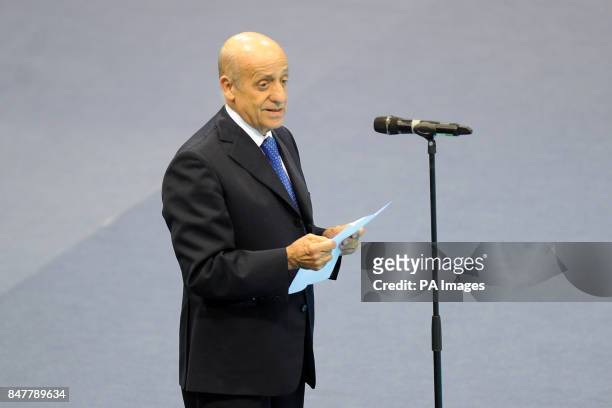 President Julio Maglione during the opening ceremony