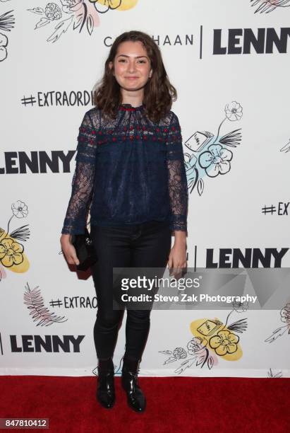 Actress Emily Robinson attends The 2nd Anniversary of Lenny at The Jane Hotel on September 15, 2017 in New York City.