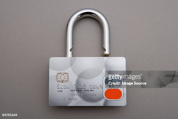 credit card lock - fraud protection 個照片及圖片檔