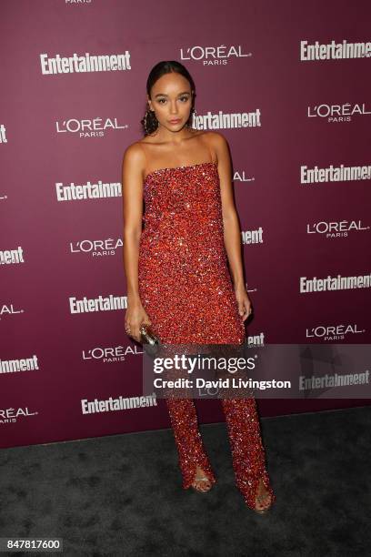 Ashley Madekwe attends the Entertainment Weekly's 2017 Pre-Emmy Party at the Sunset Tower Hotel on September 15, 2017 in West Hollywood, California.