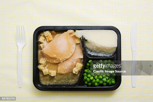 a tv dinner - tv dinner stock pictures, royalty-free photos & images