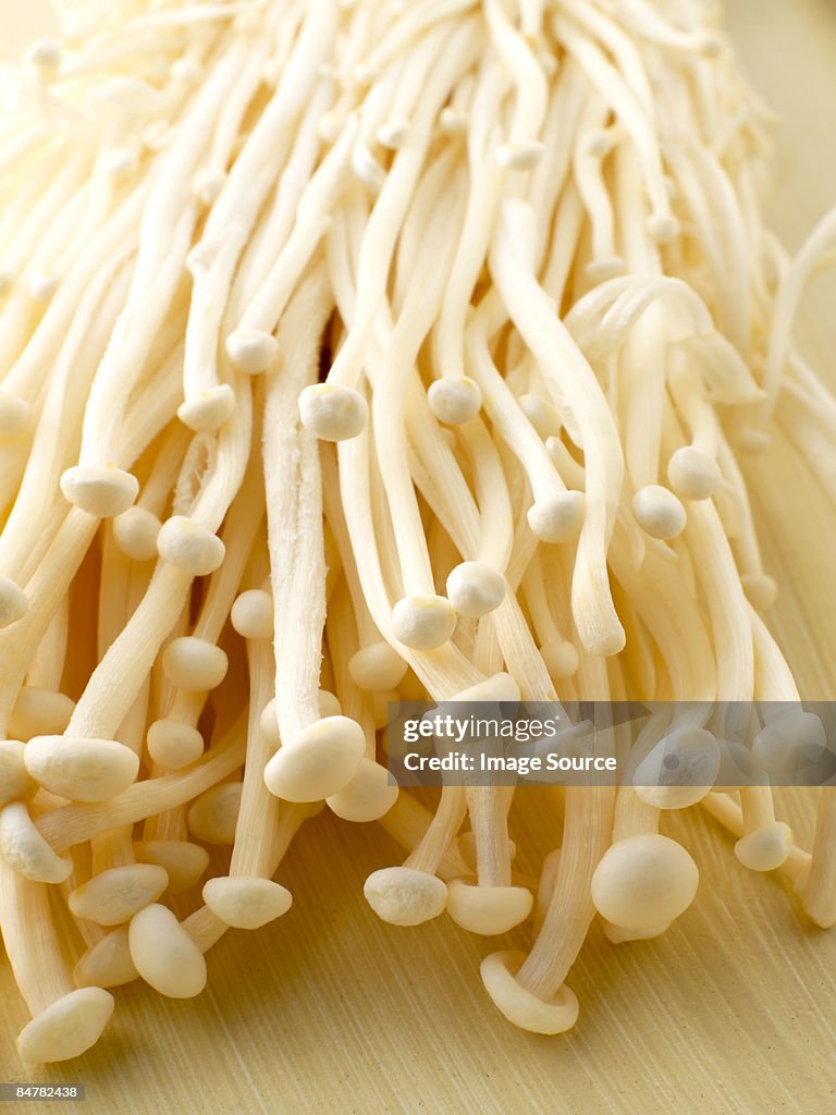 Enokitake mushrooms