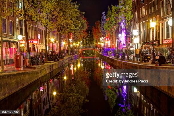 red-light district, amsterdam, netherlands - amsterdam stock pictures, royalty-free photos & images