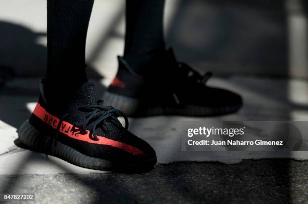 Pelayo Diaz poses during the Mercedes-Benz Fashion Week Madrid Spring/Summer 2018 at IFEMA on September 16, 2017 in Madrid, Spain.