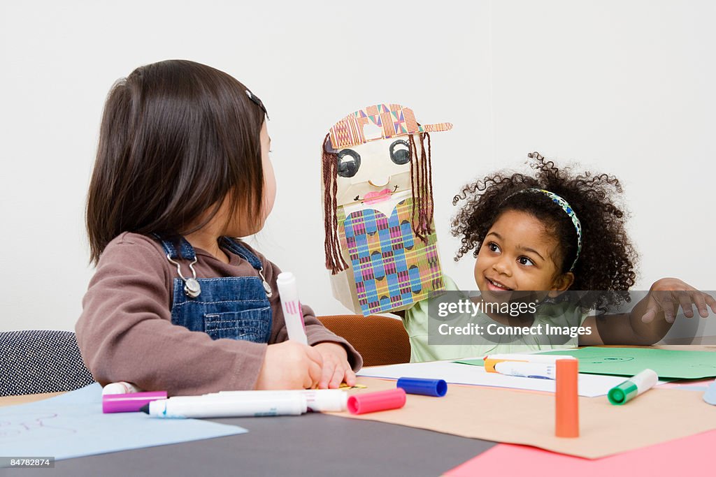Girls drawing