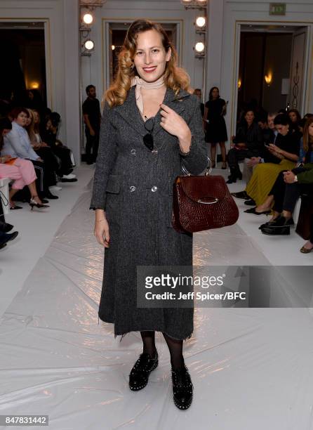 Charlotte Olympia attends the Jasper Conran show during London Fashion Week September 2017 on September 16, 2017 in London, England.