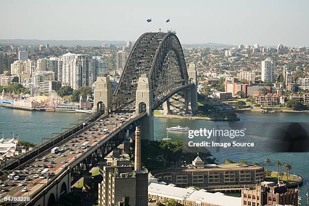 sydney harbour bridge - sydney traffic stock pictures, royalty-free photos & images