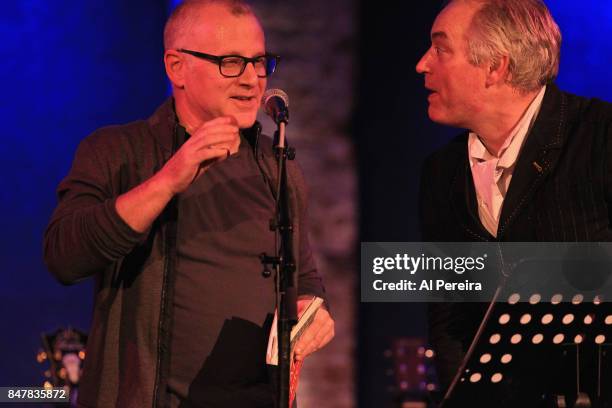 Tom Perrotta performs as part of Wesley Stace's Cabinet of Wonders variety show at City Winery on September 15, 2017 in New York City.