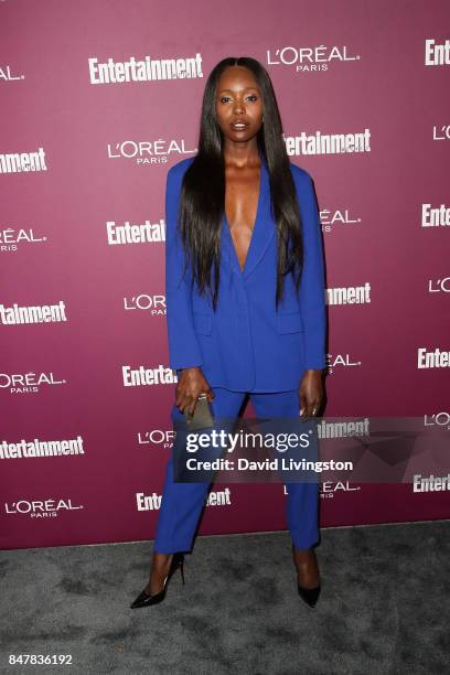 Anna Diop attends the Entertainment Weekly's 2017 Pre-Emmy Party at the Sunset Tower Hotel on September 15, 2017 in West Hollywood, California.