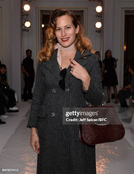 Charlotte Olympia attends the Jasper Conran show during London Fashion Week September 2017 on September 16, 2017 in London, England.