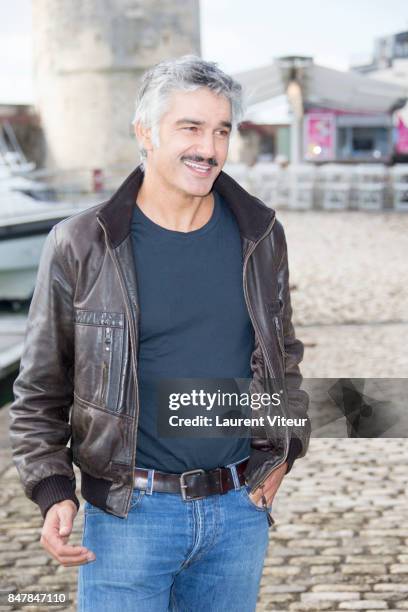 Actor Francois Vincentelli attends "Marjorie, il etait une Fois" Photocall during the 19th Festival of TV Fiction at La Rochelle on September 16,...