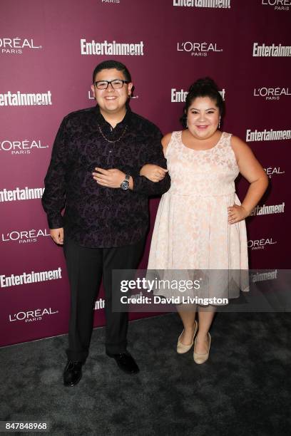 Rico Rodriguez and Raini Rodriguez attend the Entertainment Weekly's 2017 Pre-Emmy Party at the Sunset Tower Hotel on September 15, 2017 in West...