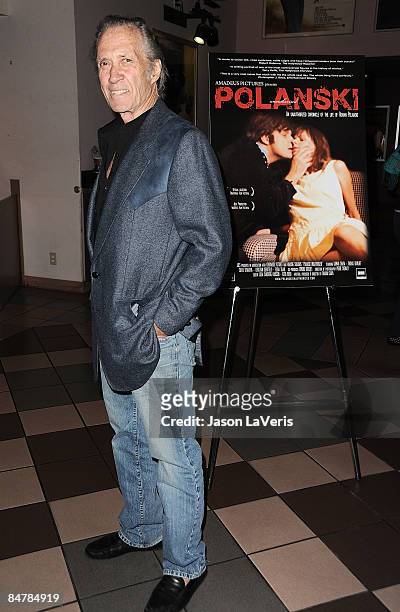 Actor David Carradine attends a screening of "Polanski Unauthorized" at Laemmle's Sunset 5 on February 10, 2009 in West Hollywood, California.
