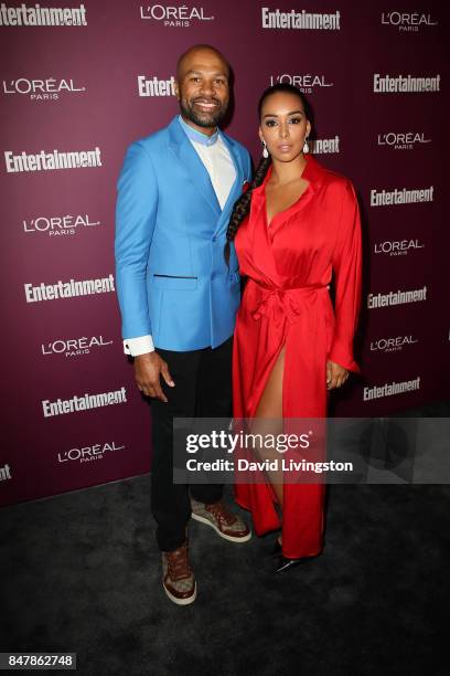 Derek Fisher and Gloria Govan attend the Entertainment Weekly's 2017 Pre-Emmy Party at the Sunset Tower Hotel on September 15, 2017 in West...