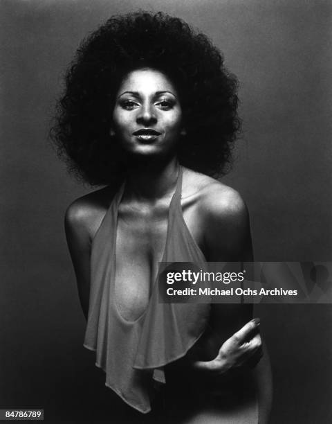 Actress Pam Grier poses for a publicity photo for her movie "Coffy" circa 1973 in Los Angeles, California.