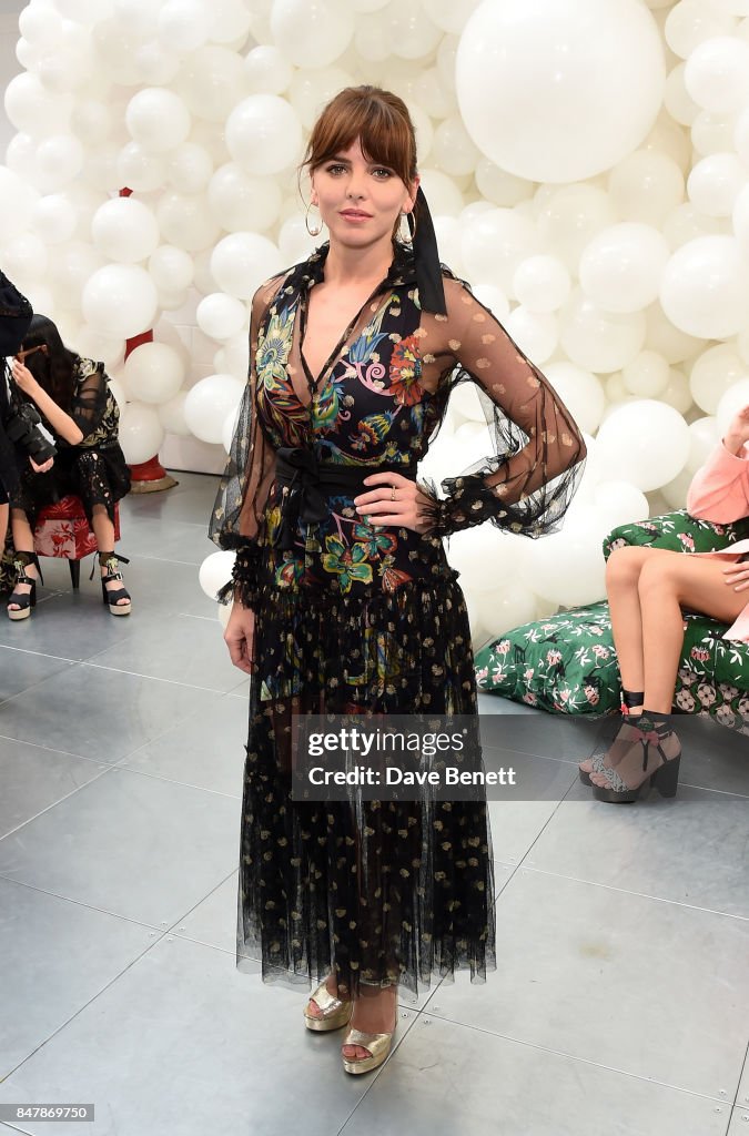 Ophelia Lovibond attends the Markus Lupfer SS18 presentation during