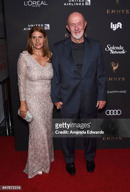 Actor Jonathan Banks and Gennera Banks arrive at the Television Academy's Performers Nominee Reception at the Wallis Annenberg Center for the...