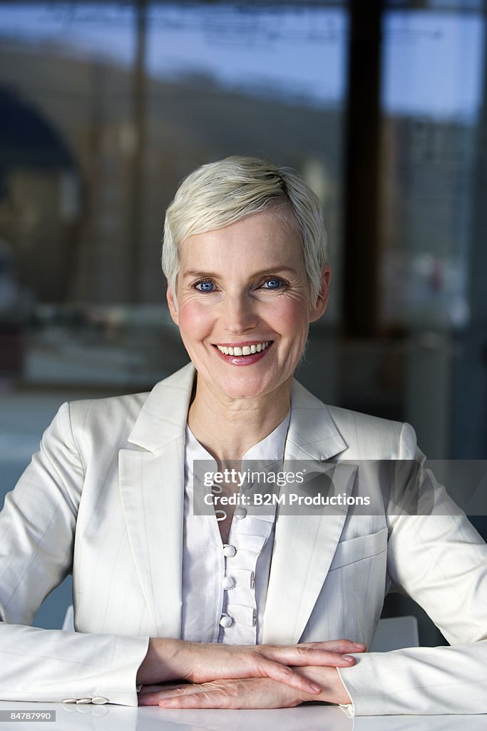 Portrait of senior businesswoman, Smiling