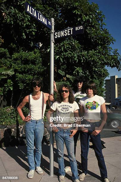 The Ramones in West Hollywood circa 1978 in Los Angeles, California. **EXCLUSIVE**