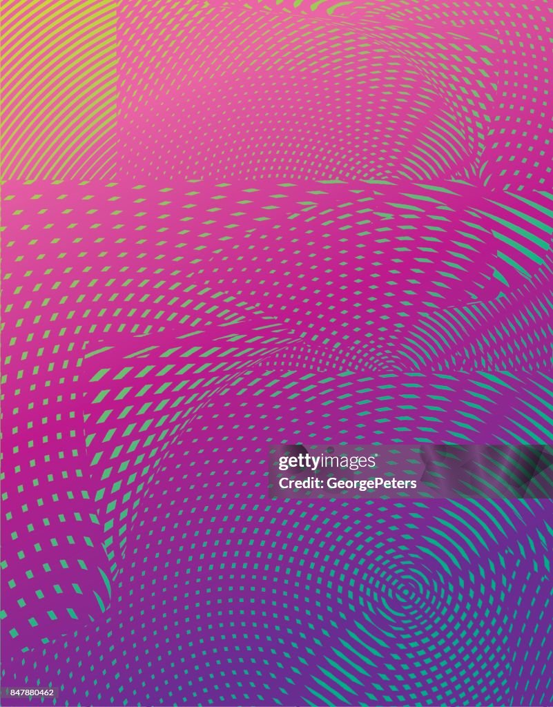 Warped And Distorted Halftone Pattern Abstract Background High-Res ...