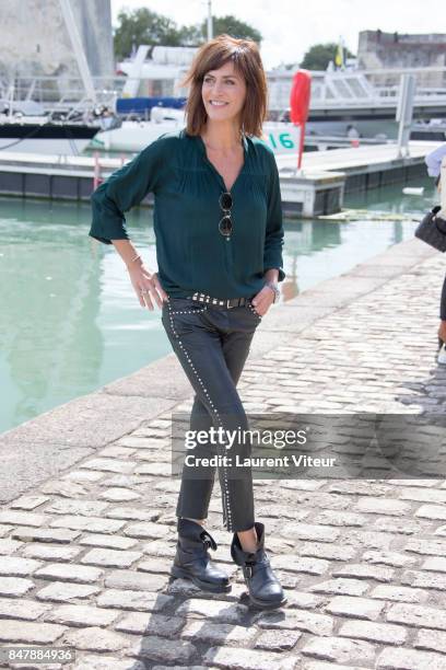 Anne Caillon attends 'Demain Nous Appartient" Photocall during the 19th Festival of TV Fiction at La Rochelle on September 16, 2017 in La Rochelle,...