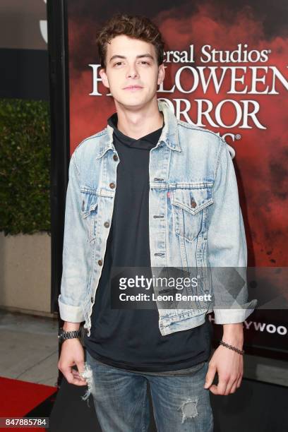 Actor Israel Broussard attends Universal Studios Halloween Horror Nights Opening Night - Arrivals at Universal Studios Hollywood on September 15,...