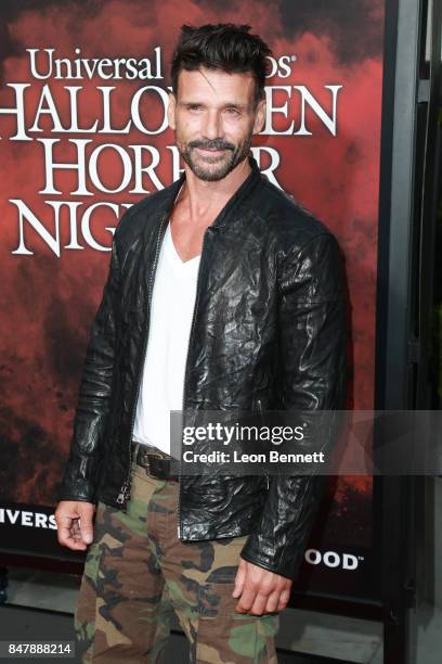 Actor Frank Grillo attends Universal Studios Halloween Horror Nights Opening Night - Arrivals at Universal Studios Hollywood on September 15, 2017 in...