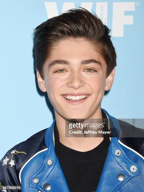 Actor Asher Angel arrives at the Variety And Women In Film's 2017 Pre-Emmy Celebration at Gracias Madre on September 15, 2017 in West Hollywood,...