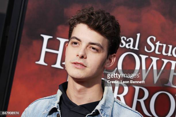 Actor Israel Broussard attends Universal Studios Halloween Horror Nights Opening Night - Arrivals at Universal Studios Hollywood on September 15,...