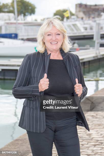 Charlotte de Turckheim attends "La Loi de Valerie" Photocall during the 19th Festival of TV Fiction at La Rochelle on September 16, 2017 in La...