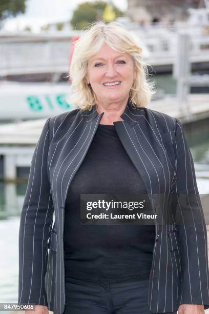 Charlotte de Turckheim attends "La Loi de Valerie" Photocall during the 19th Festival of TV Fiction at La Rochelle on September 16, 2017 in La...