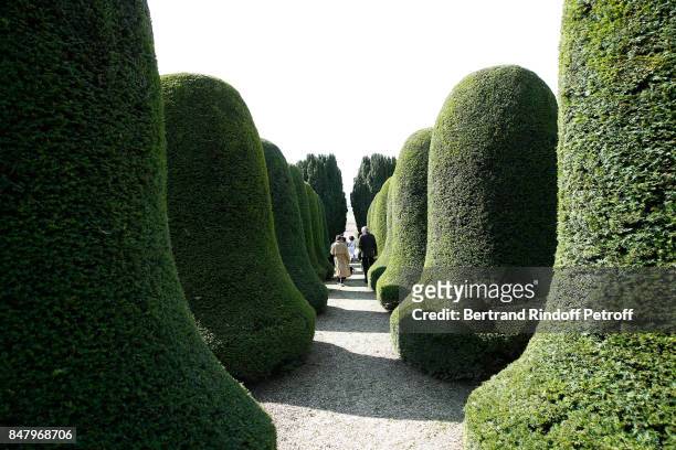 Illustration view of the Chateau de Monthyon during the Garden Party organized by Bruno Finck, companion of Jean-Claude Brialy, at Chateau De...