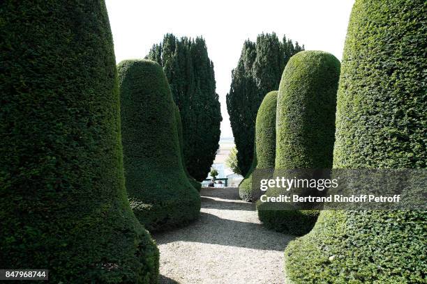 Illustration view of the Chateau de Monthyon during the Garden Party organized by Bruno Finck, companion of Jean-Claude Brialy, at Chateau De...