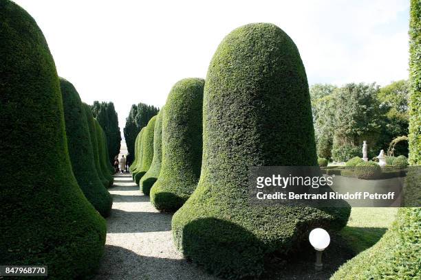 Illustration view of the Chateau de Monthyon during the Garden Party organized by Bruno Finck, companion of Jean-Claude Brialy, at Chateau De...