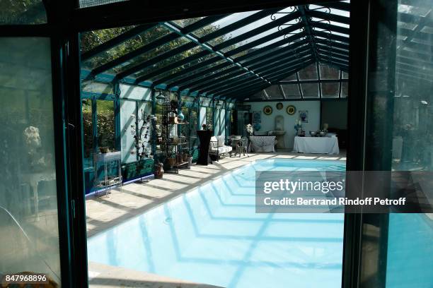 Illustration view of the Chateau de Monthyon during the Garden Party organized by Bruno Finck, companion of Jean-Claude Brialy, at Chateau De...