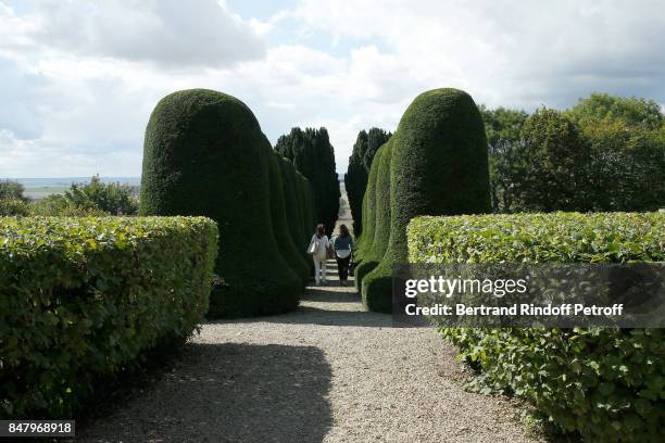 Illustration view of the Chateau de Monthyon during the Garden Party organized by Bruno Finck, companion of Jean-Claude Brialy, at Chateau De...