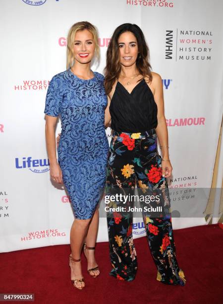 Brianna Brown and Ana Ortiz at the Women Making History Awards at The Beverly Hilton Hotel on September 16, 2017 in Beverly Hills, California.